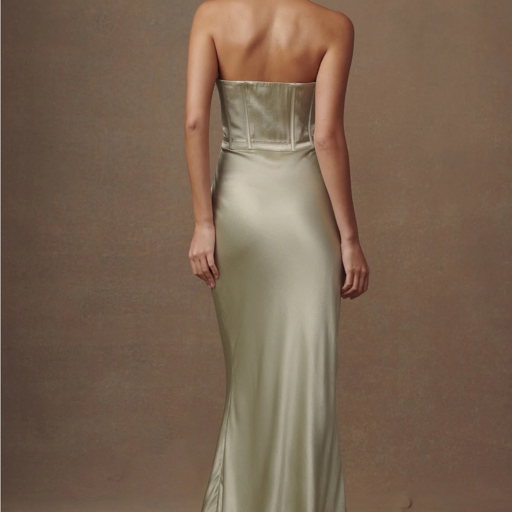 Meshki Strapless Satin Dress
